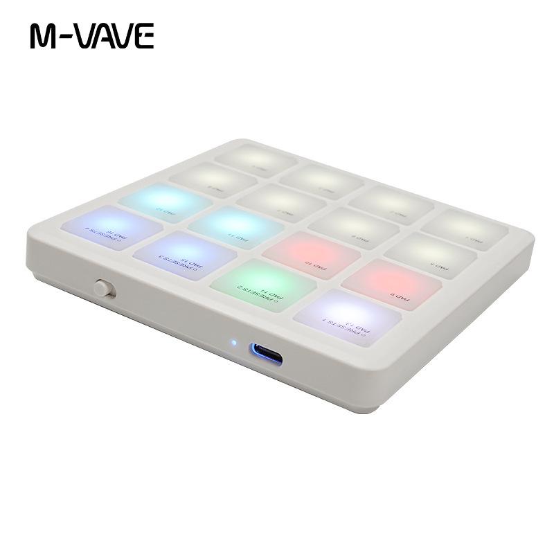 M-VAVE SMC-PAD Portable RGB MIDI DJ Pad Keyboard