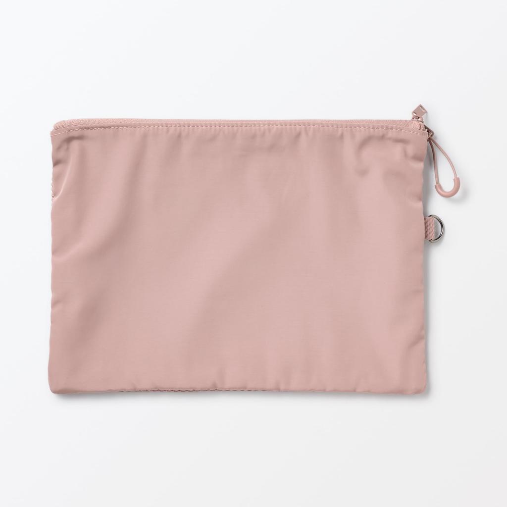 MUJI Polyester Double Zipper Case Large 19 X 27 84769566 - Pink, (approx. Cm)