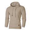 Men's Fashion Leisure Self Cultivation Long Sleeve Stripe Sweater Hoodie Coat Top