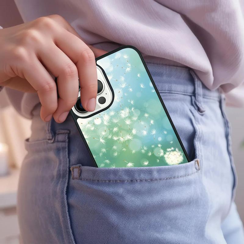 Dandelion Phone Case For iPhone 17 Air 15 16e 14 13 Pro Max Coque 12 11 Pro Max PLUS cover