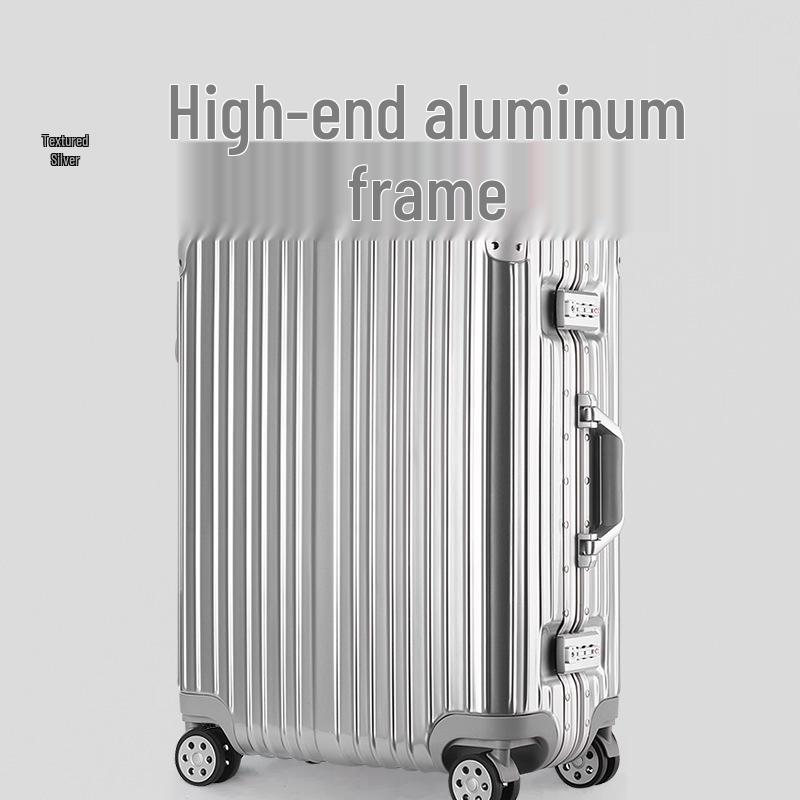 20-Inch Unisex Carry-On Suitcase with Aluminum-Magnesium Alloy, Combination Lock & Universal Wheels