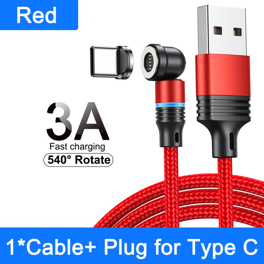 540° Otočný Magnetický Kábel 3A Rýchle Nabíjanie Typ C Kábel Pre Xiaomi Samsung Micro USB Dátový Kábel Magnetická Nabíjačka Pre iPhone 14
