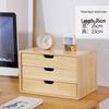 Solid Wood Multi-Layer Storage Drawer: Office Bookshelf & A4 Paper Organizer