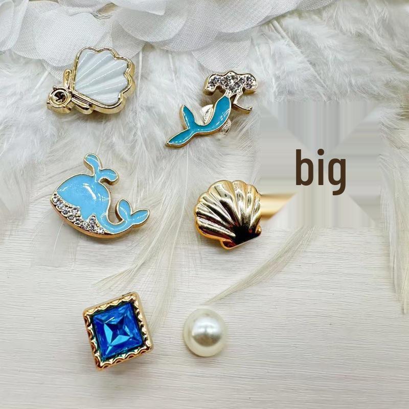 Ocean Wind Tunnel Starfish & Shell Shoe Buckle Decorations