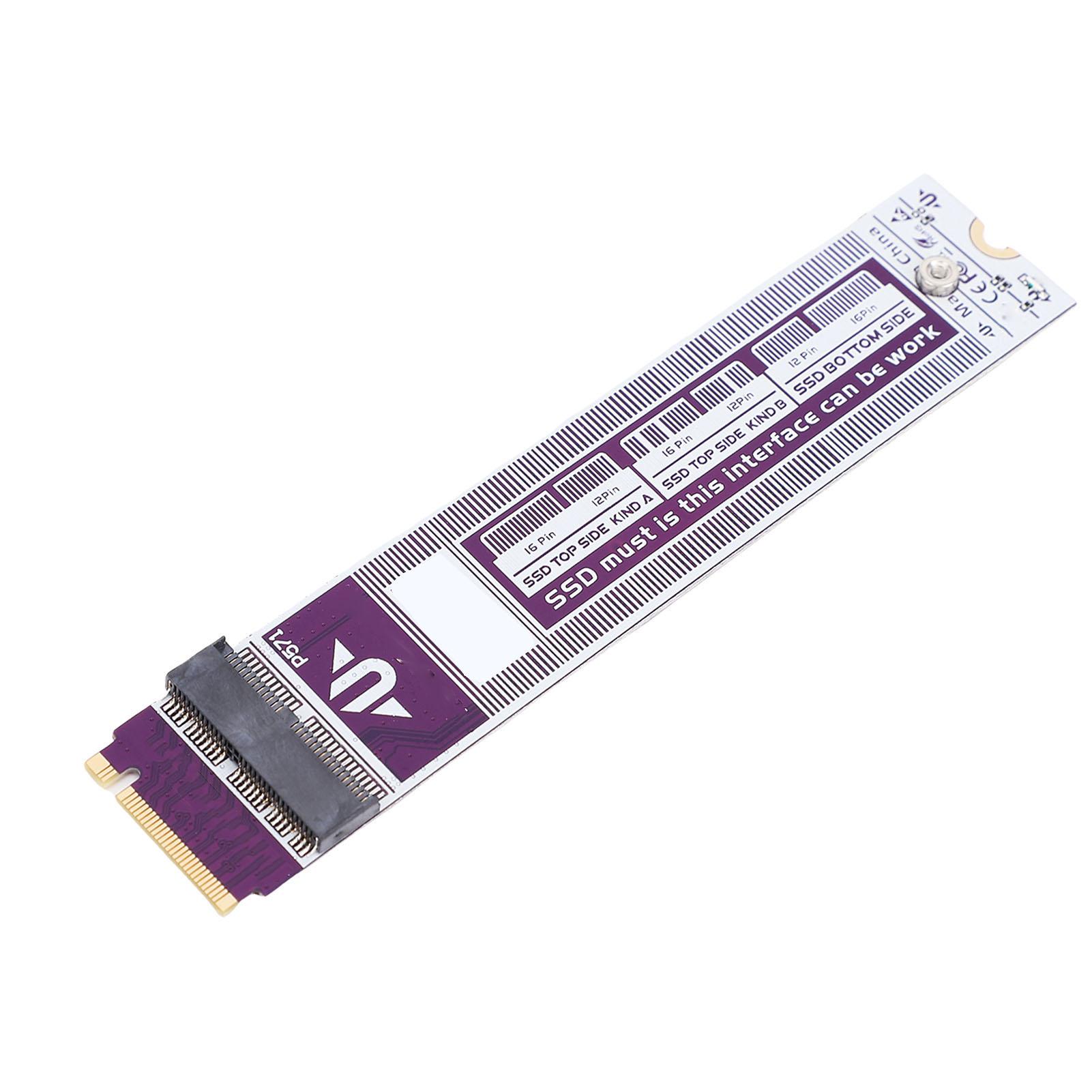 

M.2 NVME SSD to 12pin 16pin Adapter Card Fit for OS X Air A1465 A1466 M.2 NVME SSD Adapter Card Module