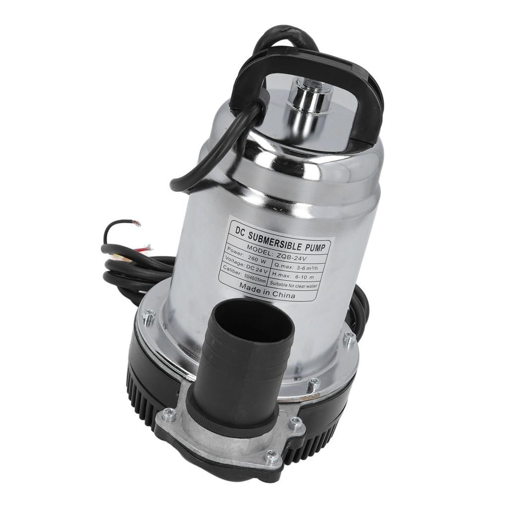 Solare Wasserpumpe DC24V 260W Hohe Förderhöhe Solare Tiefbrunnen-Tauchpumpe mit 1in 1.5in 2in Ausgang