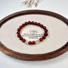 Sandalwood Bead Bracelet with Green Chalcedony Gourd and Floral Fragrance