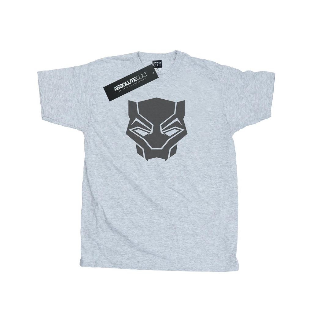 Marvel Mens Black Panther Black On Black T-Shirt
