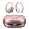 Wireless Earbuds Sport Bluetooth 5.3 Headphones with Noise Cancelling Mic 75H HiFi Stereo Over Ear Bud LED Display USB-C IPX6