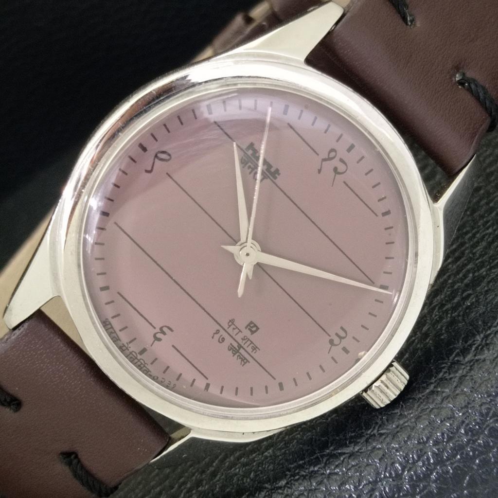 

ВИНТАЖНЫЕ ЧАСЫ HMT JANATA С РУЧНЫМ ЗАВОДОМ, ИНДИЙСКИЕ МУЖСКИЕ, ЦИФЕРБЛАТ КОРИЧНЕВОГО ЦВЕТА a700063-5 R201-a700063