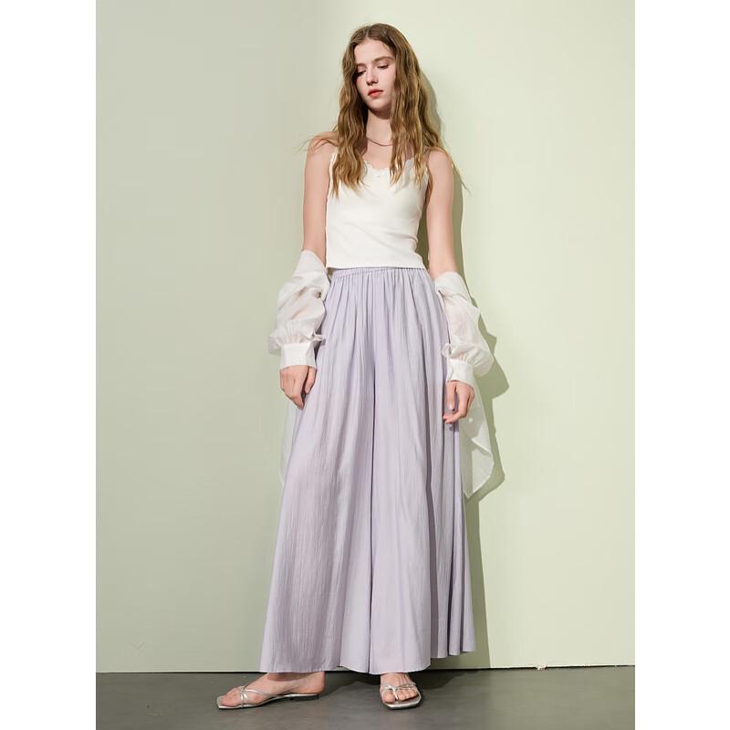 Damen 2025 Sommer High-Waist Weitbein Cropped-Hose