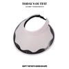 New Vinyl Empty Top Hat Vacation Travel Large Brim Sun Protection Ultraviolet Outdoor Sky Top Sun Hat
