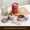 RuHan 304 Stainless Steel Divided Lunch Box Set