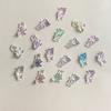 100 Pcs Shark Ocean Aurora Nail Rhinestones Resin DIY Sea Series Nail Jewelry  3D Nail Charms