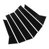 6Pcs B Pillar Posts Trim Glossy Black Exterior Window Decal for Macan 95B 2014 to 2025 Exterior Side Door Window Trim