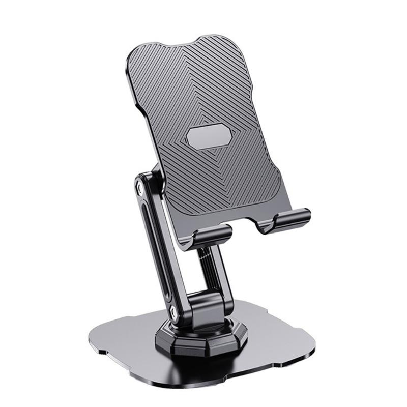 Cellphone Dock Foldable Tabletop Phone Support Cradle Holder Angle Height Adjustable Phone Tablet Stand Rotating Bracket