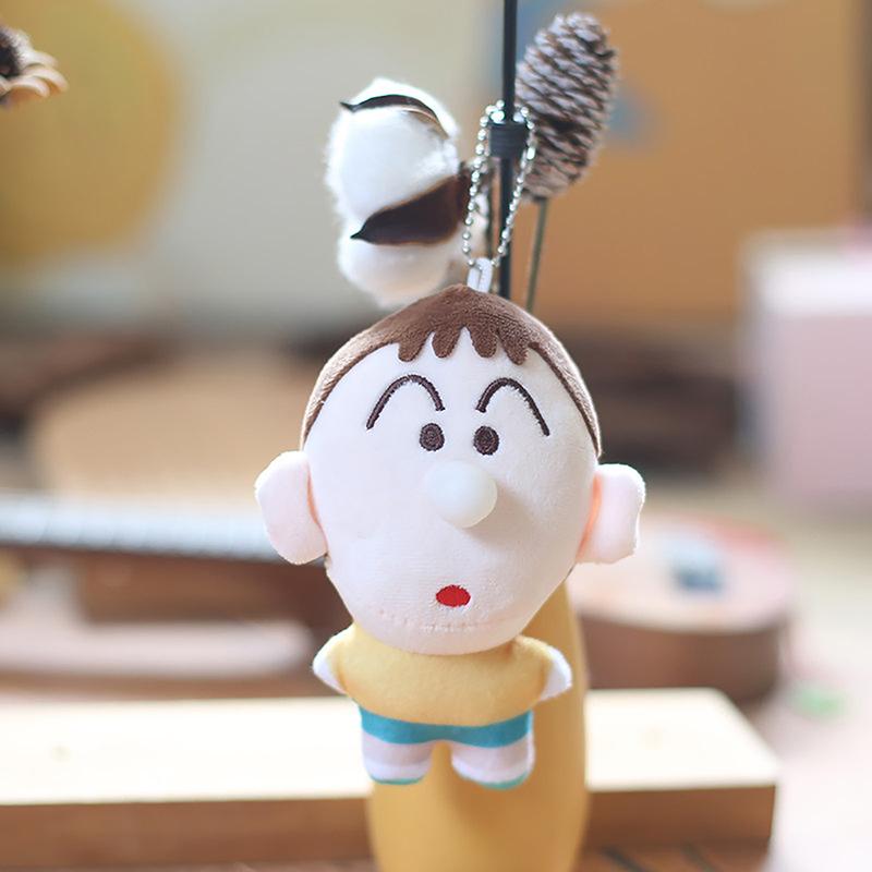 Cute Little Snot Crayon Plush Keychains Cute Plushie Doll Anime Kawaii Toys For Children Pendant Key Chain Gift