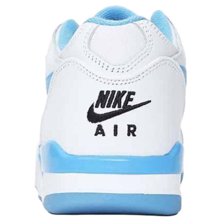 Nye Nike Air Flight 89 Sklisikre Slitesterke Lav Topp Vintage Basketballsko Herre Hvit Blå HJ4484-100