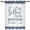 Text Stripes Window Curtains Home Decor Living Room Curtains Kitchen Drapes Panel Curtains for Bedroom