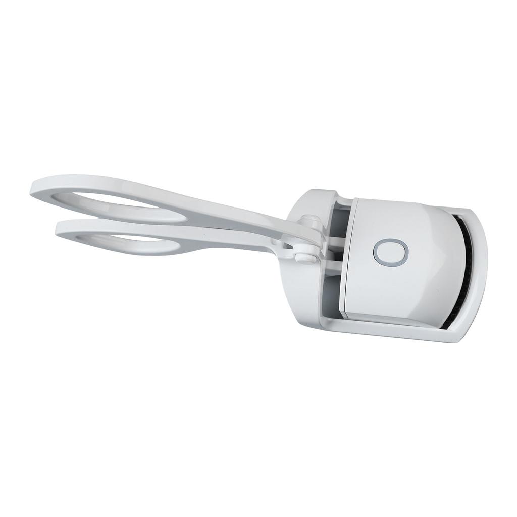 Heated Eyelash Curler 2 Temperatures Fast Heating Rechargeable Electric Lash Curler White