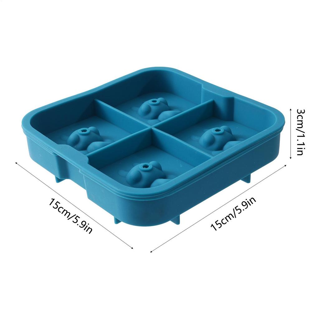 Isform Haj Chokladformar Söta 4-hålsformar För Cocktaildryck Whiskey Is Choklad Kök Hem Samling Fest