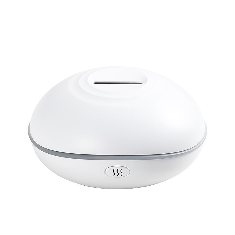 Seven-Color Simulated Flame Aroma Diffuser & Humidifier with Gradient Light белый