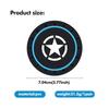 For Jeep 2Pcs PVC Silicone Car Coaster Water Cup Bottle Holder Mat Anti-slip Pad Coaster Cherokee Wrangler JK Gladiator Compass AJV1