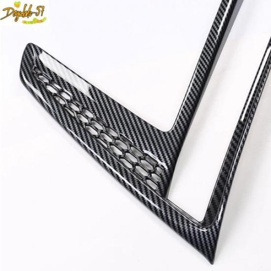 Carbon Fiber Style Front Fog Light Cover Trim For Honda CRV CR-V  2024 2X