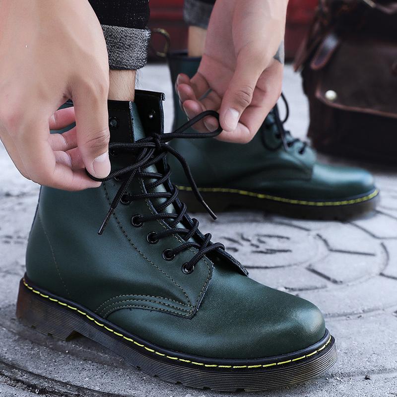 Nueva moda Botas de hombre de cuero genuino Retro Casual Botines de hombre  Botas impermeables para hombres comprar a buen precio — entrega gratuita,  reseñas reales con fotos — Joom