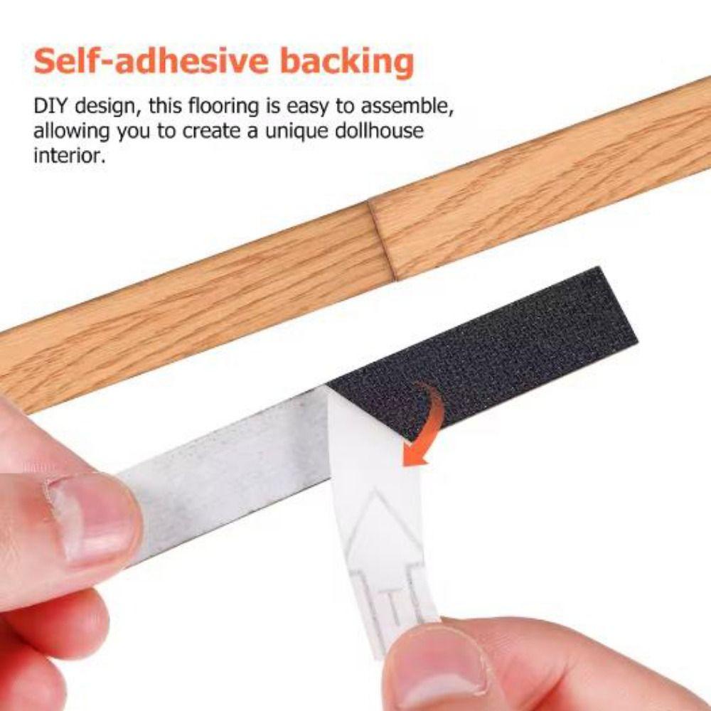 10pcs Multicolors Wooden Flooring PVC Dollhouse Floor Tiles  Fit 1:12 Dollhouse
