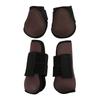 4pcs Horse Leg Boots Shock Absorbing Horse Support Boots for Jumping Riding CompetitionSet of Brown