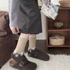 Christmas Snowflake Cartoon Wool Socks Vintage Mid-Leg Socks Thickened And Warm