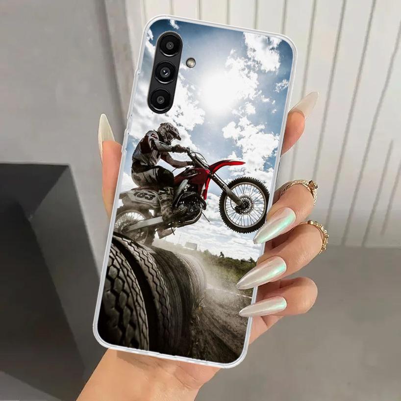 

Motocross Motorcycle Dirt Bikes Phone Case for Samsung Galaxy A52 A32 A22 A12 A02S A50S A30S A10S Note 20 Ultra 10 Plus S10 A31 Samsung A02