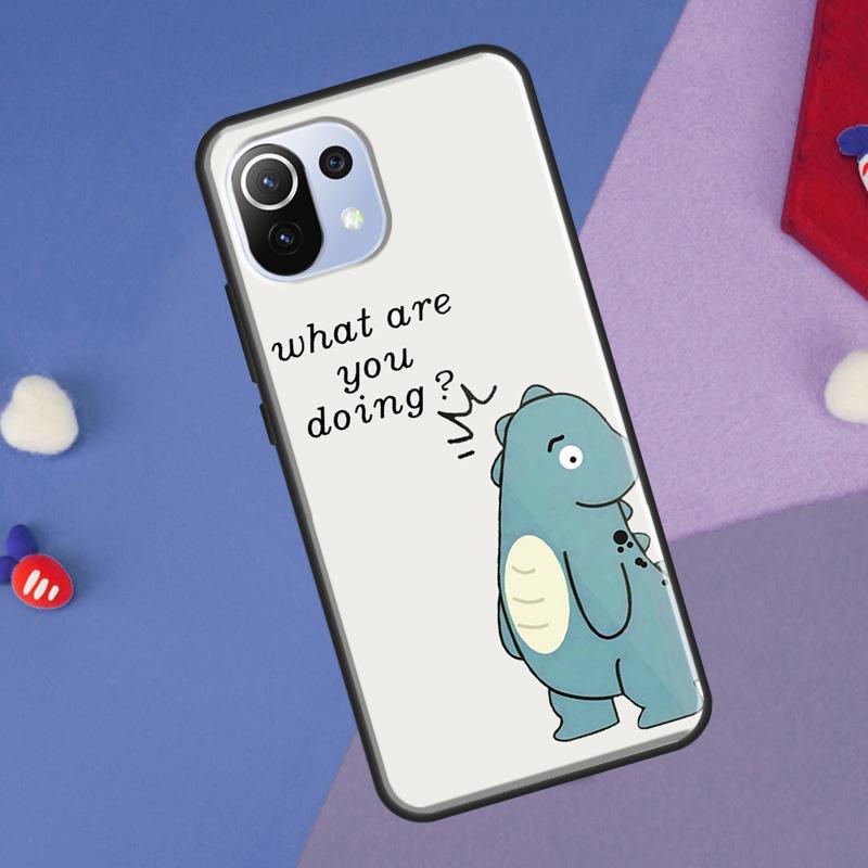 Couple Matching Cute Dinosaur Cover For Xiaomi 14 Ultra 13 11T 12T 13T 14T Pro POCO X7 X6 Pro X3 X5 F3 F5 M6 F6 Pro Case