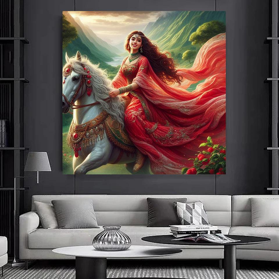 Mädchen 5DDIY Diamant Malerei Neue 2024 Volle Kreis Quadrat Tier Diamant Kunst Mosaik Stickerei Cartoon Fee Geschenk Hause Dekoration