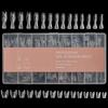 240pcs Oval Shape Sandwich Nail Dual Form No-Trace Nail Tips  for Profional Use in Nail Salons