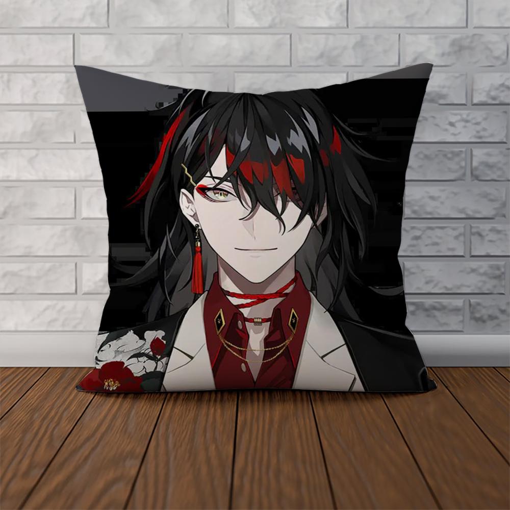 Anime VVox Akuma Pillow Case For Car Sofa Decorative Home Doublesided Print Plush Square Throw Pillow Cushion Cover