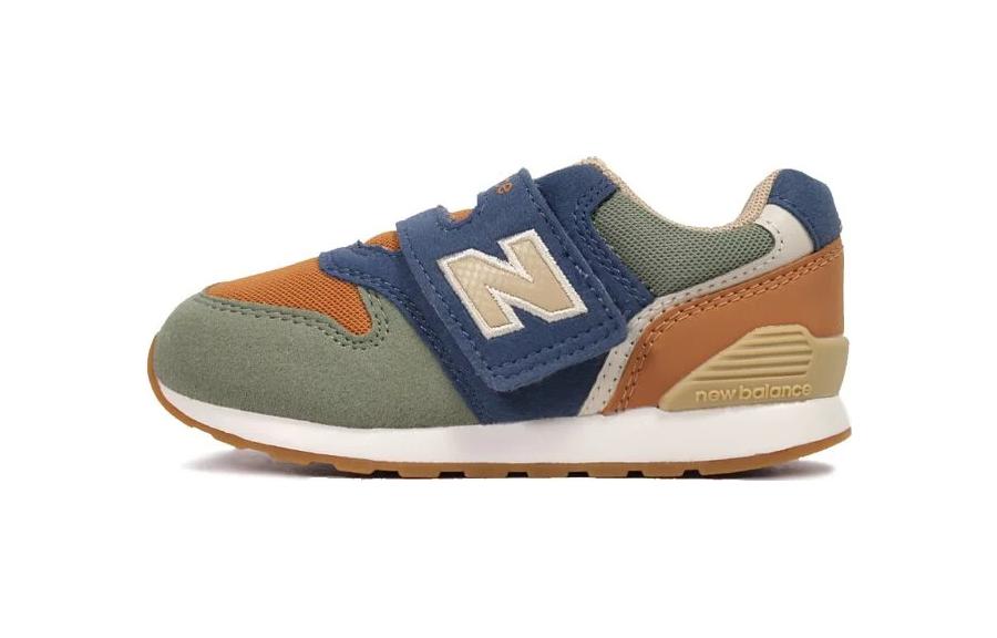 

New Balance NB 996 V3 Cushioning Abrasion Resistant Low top Running Shoes Green Brown Blue Infant And Toddler IZ996ON3 26