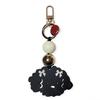 [byDream] Poodle Charm Maltese Keychain, Dog Owner Gift, Dog Key Ring, Ball Bag Charm, Dog Bag Key Ring (Black, Free Size)