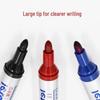 Letu 700 Oil-Based Black Refillable Marker Pen with Thick Ring-Shaped Tip
