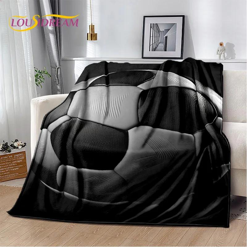 Football Field Soccer Sport Cartoon 29 Style Soft Blanket,Soft Throw Blanket for Home Bedroom Bed Sofa Travel Cover Child Gift