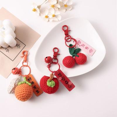 Creative Hand-Woven Good Things Happen Pendant Keychain Exquisite Good Things Happen Book Bag Plush Pendant