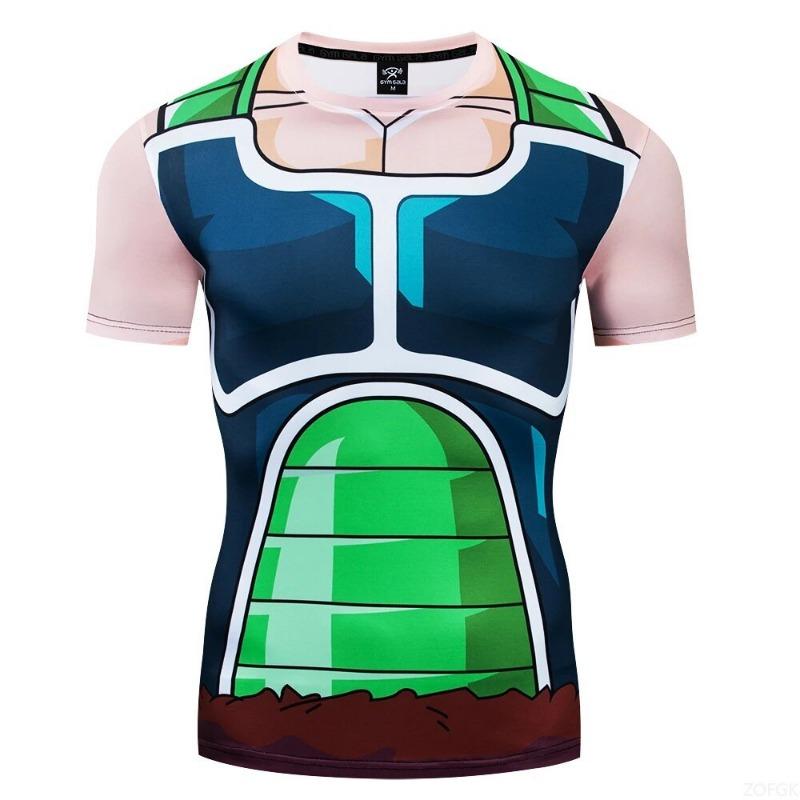 3D Goku T-shirt Men's Summer Fitness Top Taekwondo Bjj Gym Rashguard Mma Boxing Goku T-shirt Men's Sports Shirt Muay Thai