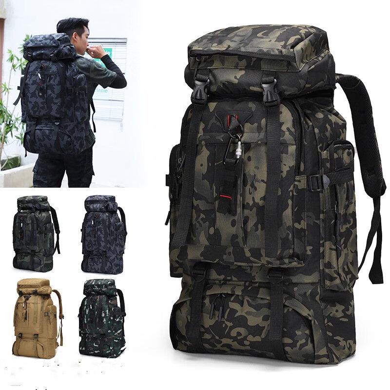 CP Camouflage 80L Outdoor Hiking Travel Backpack
