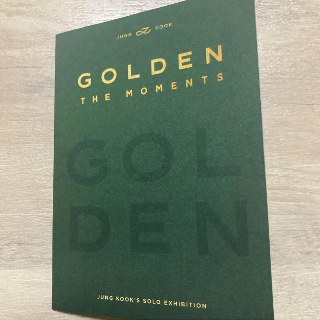 [USED] BTS Jungkook GOLDEN Korea Exhibition Admission Bonus Trading Card