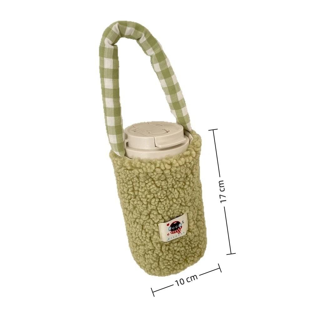 Fashion Protective Cover Water Bottle Bag Plaid Water Bottle Sleeve Portable Insulated Design Bottle Handbag Travel