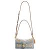Coach Tabby 26 Crystal Denim Fabric Crossbody Shoulder Bag Medium Women's Silver