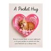 Cat Memorial Pocket Hug with Inspirational Card Emotional Support Heart-Shaped Sleeping Cat Charm Keepsake Figurine Decoration Cat Owners Lovers Gift