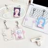 New Acrylic Card Holder Cartoon Kawaii Photos Protective Cover Wings Stars ID Card Card Holder Student