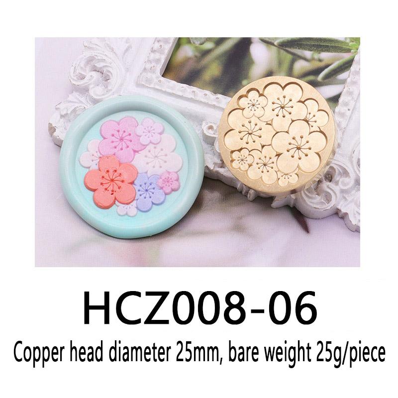 green plant series pattern Wax Seal Stamp Engraved Seal Head nvitation wax stamp Replace head Flowers Leaf Decorate Gift HCZ008
